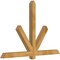 Ekena Millwork Kennewick Rough Sawn Timber Gable Bracket, Western Red Cedar, 72"W x 48"H x 4"D x 4"F, 16/12 Pitch GBW072X48X0404KEN00RWR - alternate 5